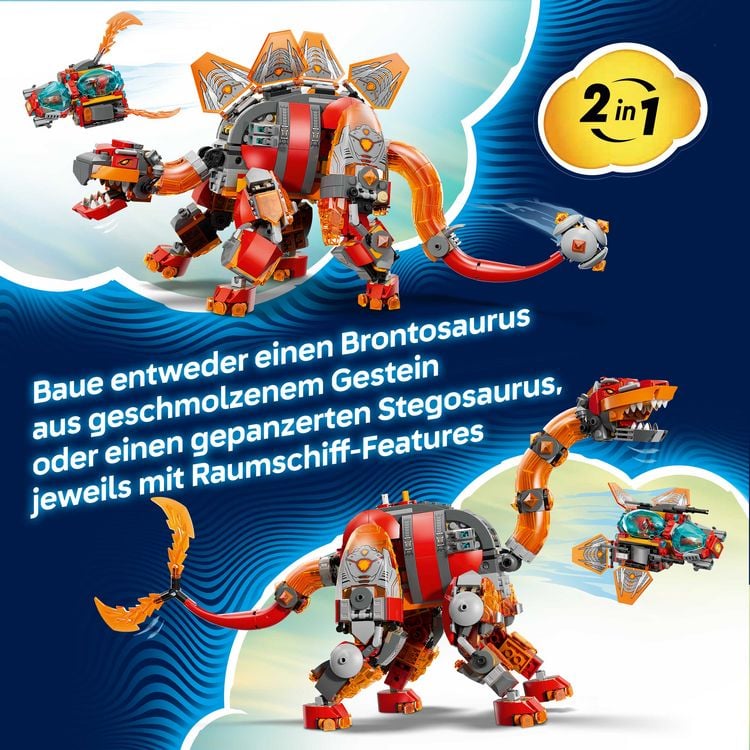 Produktbild: LEGO DREAMZzz 2in1 71514 Dino-D&uuml;senflieger, Spielzeug mit Figuren ab 9