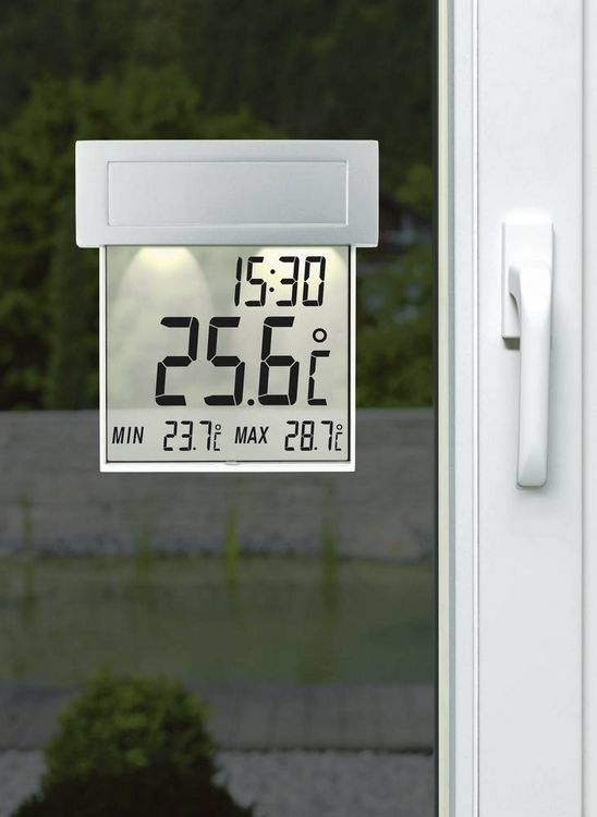 Produktbild: TFA Dostmann Vision Solar Thermometer Silber 30.1035