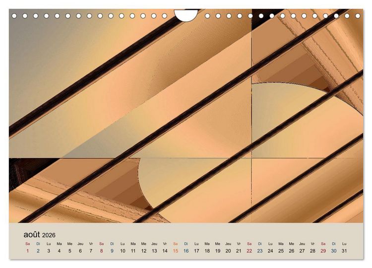 Produktbild: Art nuances de brun (Calendrier mural 2026 DIN A4 vertical), CALVENDO calendrier mensuel