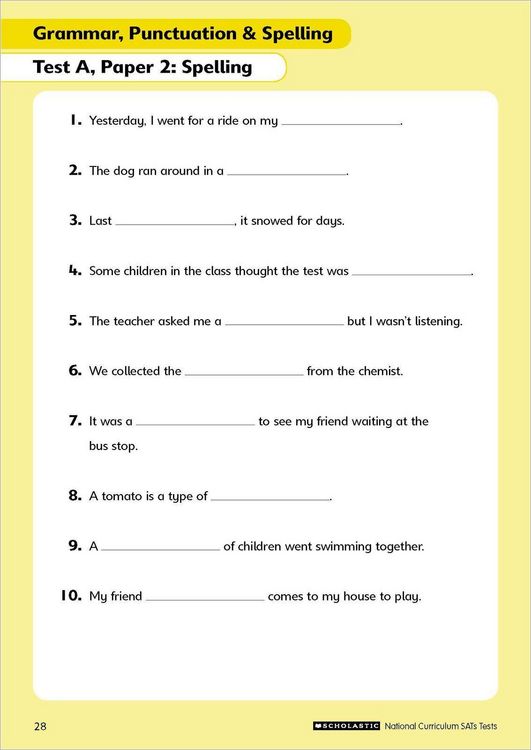 Produktbild: Grammar, Punctuation and Spelling Test - Year 3