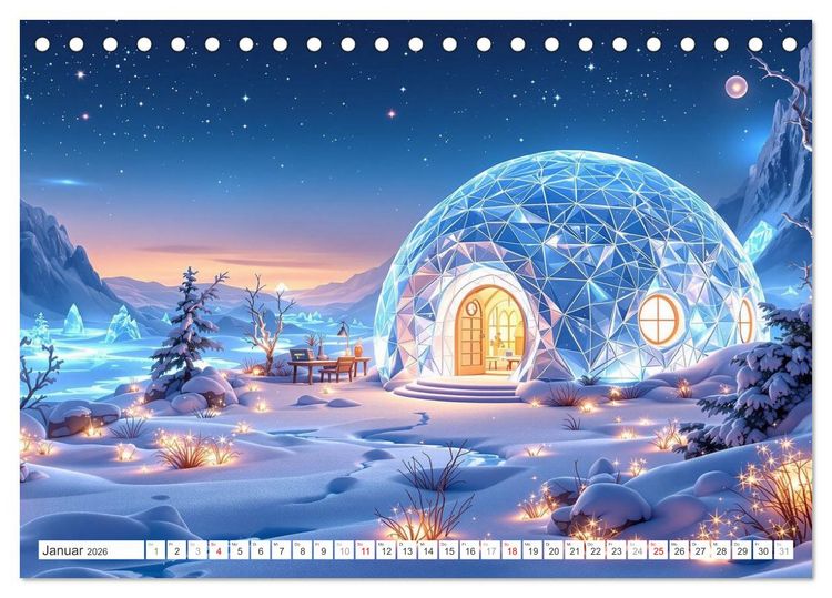 Produktbild: Futuristisches Landleben (Tischkalender 2026 DIN A5 quer), CALVENDO Monatskalender