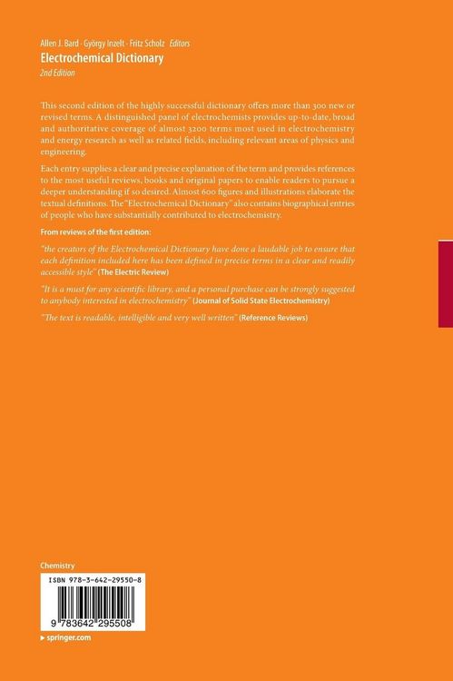 Produktbild: Electrochemical Dictionary