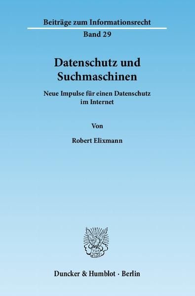 Produktbild: Datenschutz und Suchmaschinen.