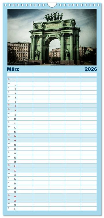 Produktbild: Familienplaner 2026 - Sankt Petersburg - "Venedig des Nordens" mit 5 Spalten (Wandkalender, 21 x 45 cm) CALVENDO