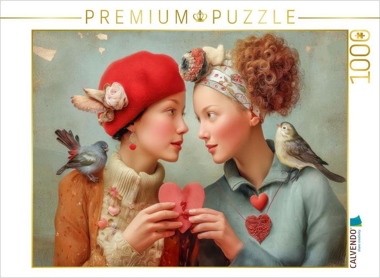Produktbild: CALVENDO Puzzle Herzpoesie | 1000 Teile Lege-Gr&ouml;&szlig;e 64x48cm Foto-Puzzle f&uuml;r gl&uuml;ckliche Stunden