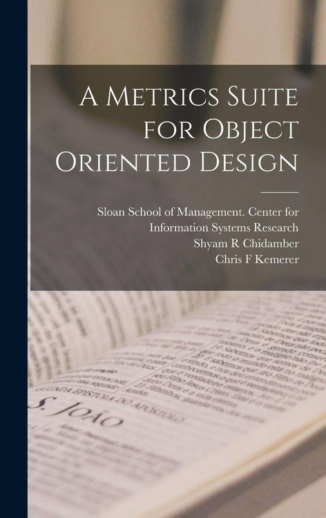 Produktbild: A Metrics Suite for Object Oriented Design