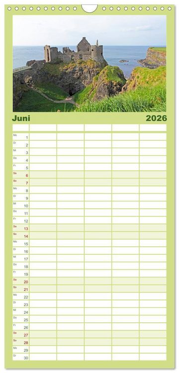 Produktbild: Familienplaner 2026 - Traumhaftes Irland mit 5 Spalten (Wandkalender, 21 x 45 cm) CALVENDO