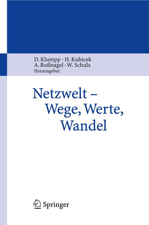 Produktbild: Netzwelt - Wege, Werte, Wandel