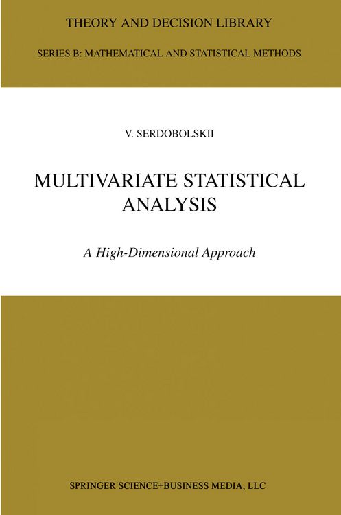 Produktbild: Multivariate Statistical Analysis