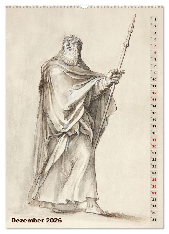 Produktbild: Jesus und die zw&ouml;lf Apostel (hochwertiger Premium Wandkalender 2026 DIN A2 hoch), Kunstdruck in Hochglanz