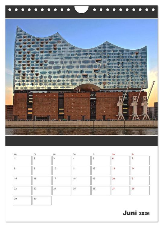 Produktbild: Wahrzeichen Elphi (Wandkalender 2026 DIN A4 hoch), CALVENDO Monatskalender
