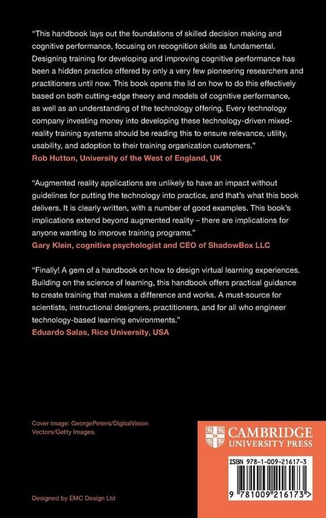 Produktbild: Handbook of Augmented Reality Training Design Principles