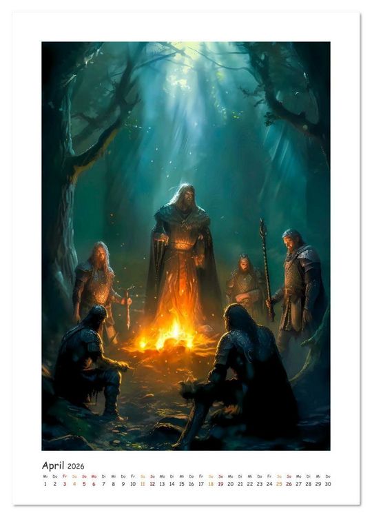 Produktbild: Die Drachenschlacht (Wandkalender 2026 DIN A4 hoch), CALVENDO Monatskalender