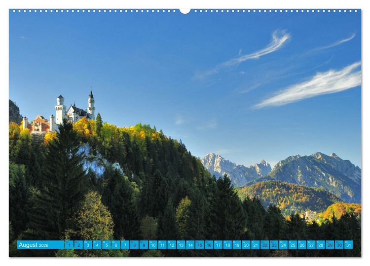 Produktbild: Wo Bayern am sch&ouml;nsten ist (hochwertiger Premium Wandkalender 2026 DIN A2 quer), Kunstdruck in Hochglanz