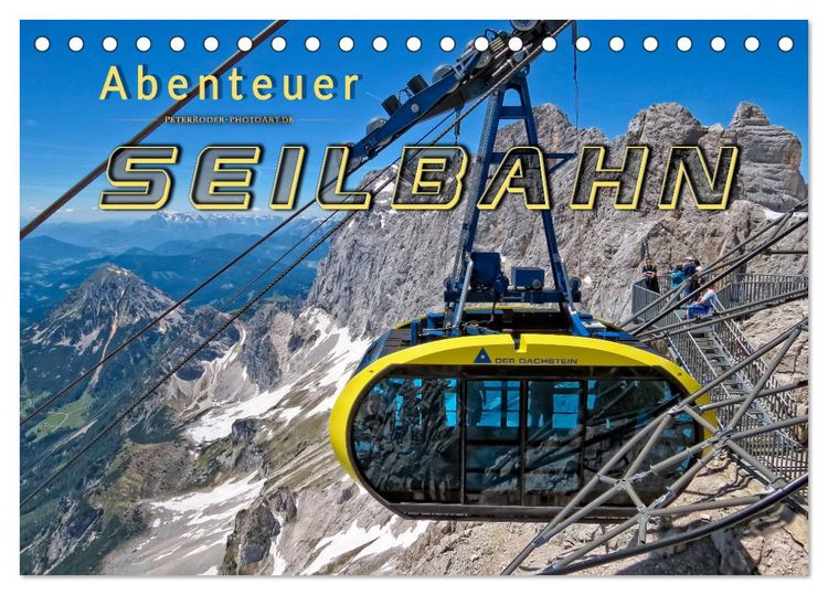 Produktbild: Abenteuer Seilbahn (Tischkalender 2026 DIN A5 quer), CALVENDO Monatskalender