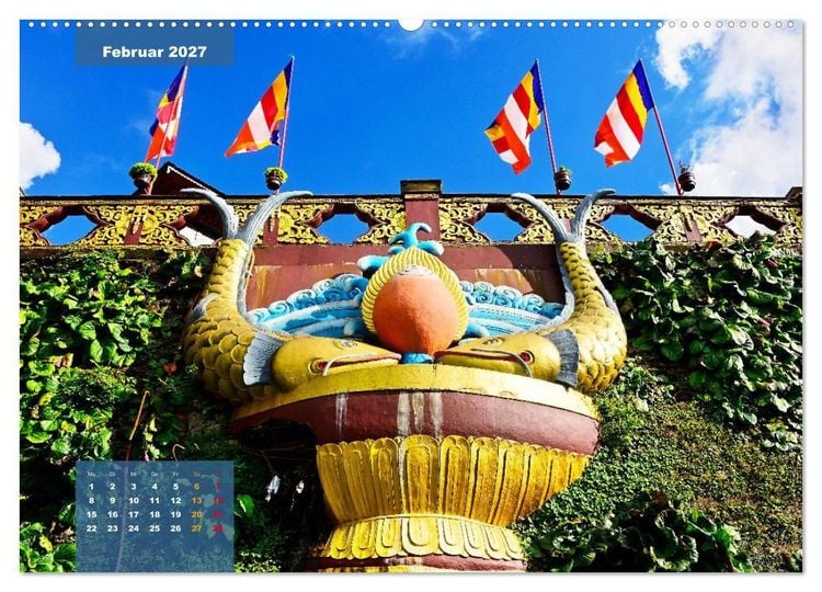 Produktbild: Sikkim &ndash; Buddhistisches Kleinod im Himalaya (hochwertiger Premium Wandkalender 2027 DIN A2 quer), Kunstdruck in Hochglanz