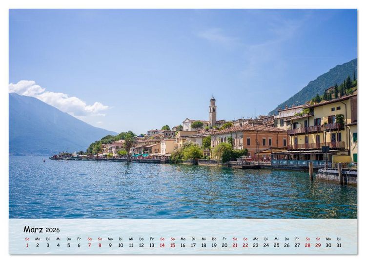 Produktbild: Limone sul Garda - Traumhaftes St&auml;dtchen am Gardasee (Tischkalender 2026 DIN A5 quer), CALVENDO Monatskalender