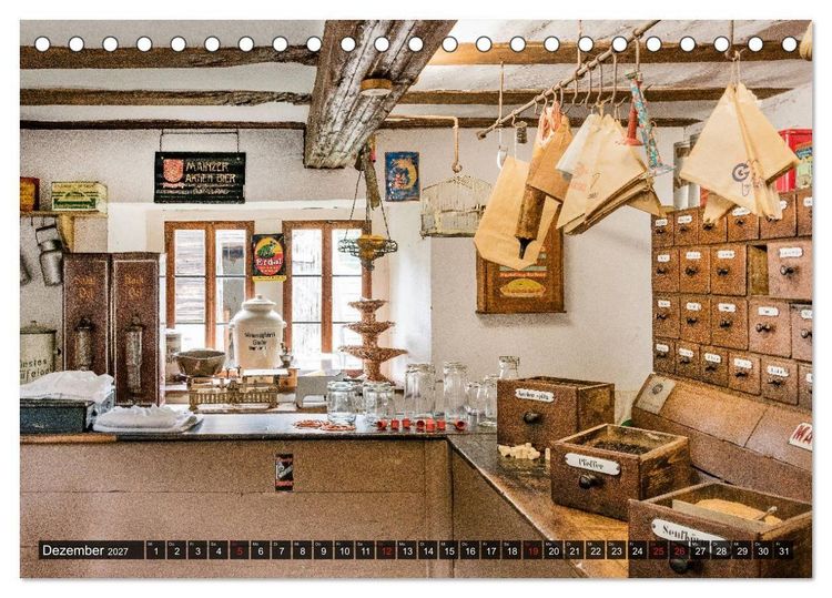 Produktbild: Kolonialwarenl&auml;den Zwischen Notwendigkeit und Luxus (Tischkalender 2027 DIN A5 quer), CALVENDO Monatskalender