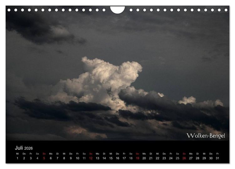 Produktbild: Wolken-Kunstwerke (Wandkalender 2026 DIN A4 quer), CALVENDO Monatskalender