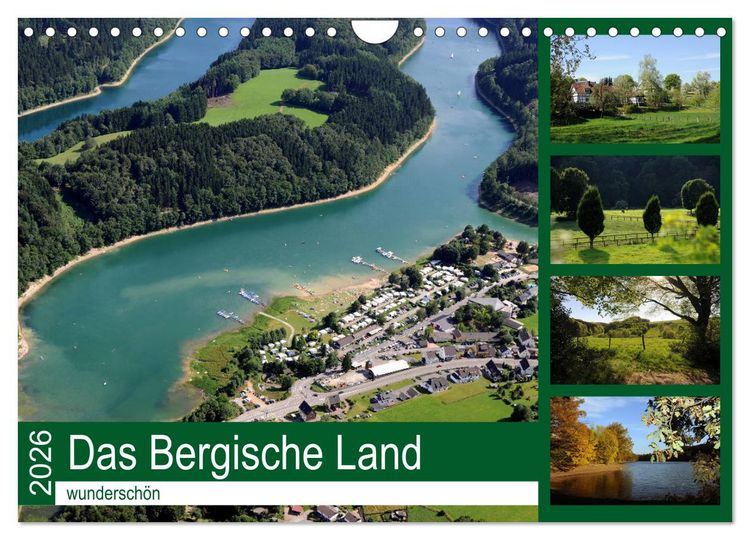 Produktbild: Das Bergische Land - wundersch&ouml;n (Wandkalender 2026 DIN A4 quer), CALVENDO Monatskalender
