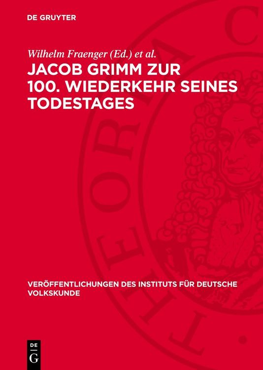 Produktbild: Jacob Grimm zur 100. Wiederkehr seines Todestages