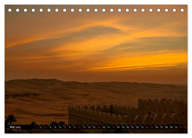 Produktbild: Rub al Khali - die gr&ouml;sste Sandw&uuml;ste der Erde (Tischkalender 2026 DIN A5 quer), CALVENDO Monatskalender