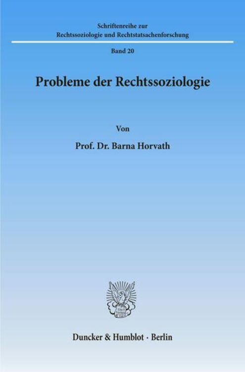 Produktbild: Probleme der Rechtssoziologie.