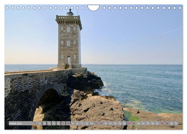 Produktbild: Phare de Kermorvan (Calendrier mural 2026 DIN A4 vertical), CALVENDO calendrier mensuel