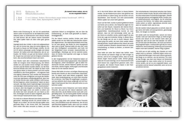 Produktbild: Meine Wunschgeburt - Selbstbestimmt geb&auml;ren nach Kaiserschnitt: Begleitbuch f&uuml;r Schwangere, ihre Partner und geburtshilfliche Fachpersonen