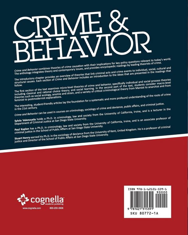 Produktbild: Crime and Behavior
