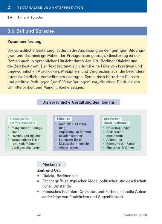 Produktbild: Das kunstseidene M&auml;dchen von Irmgard Keun - Textanalyse und Interpretation