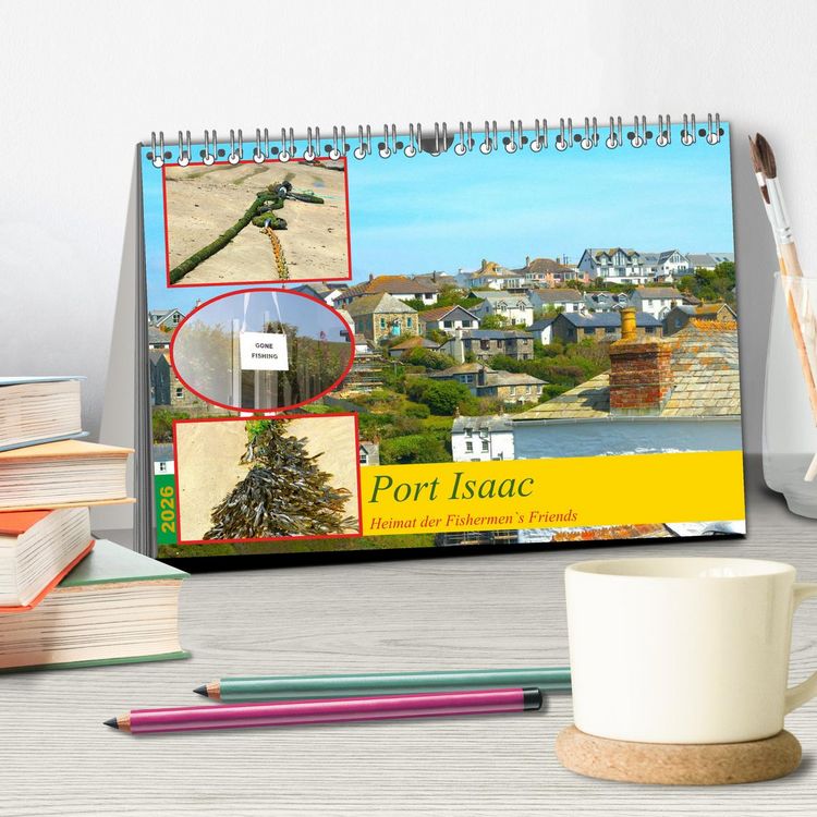 Produktbild: Port Isaac, Heimat der Fishermen`s Friends (Tischkalender 2026 DIN A5 quer), CALVENDO Monatskalender