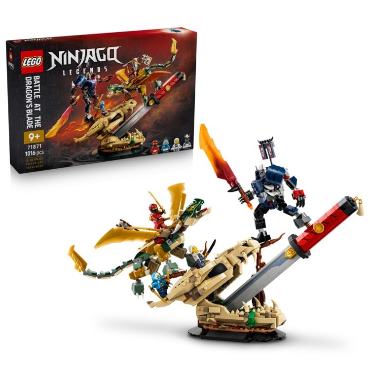Produktbild: LEGO NINJAGO 71871 Showdown auf der Drachenklinge, Bauset mit Actionfigur f&uuml;r Kinder ab 9 Jahren