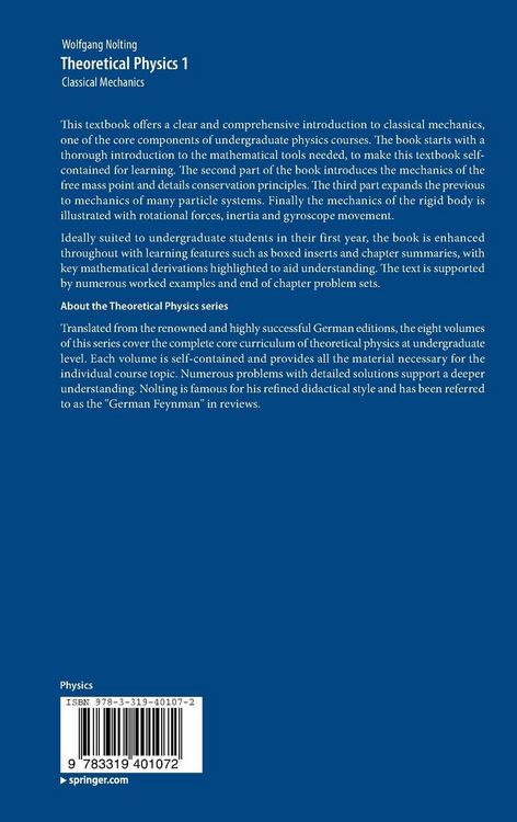 Produktbild: Theoretical Physics 1