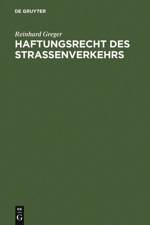 Produktbild: Haftungsrecht des Stra&szlig;enverkehrs
