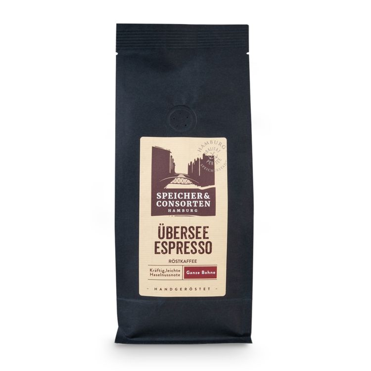 Produktbild: &Uuml;bersee Espresso ganze Bohne