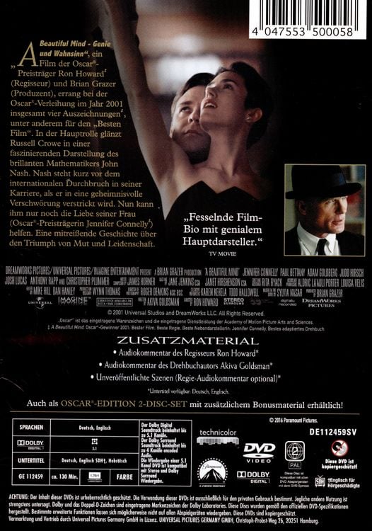Produktbild: A beautiful Mind - Genie und Wahnsinn