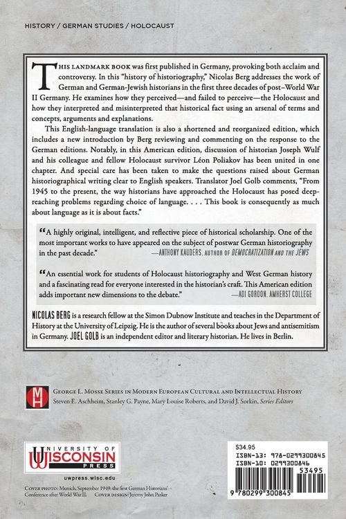 Produktbild: The Holocaust and the West German Historians