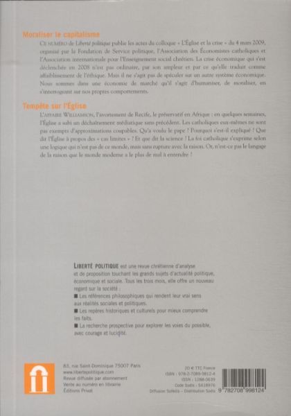 Produktbild: Libert&eacute; politique: No 45, juin 2009