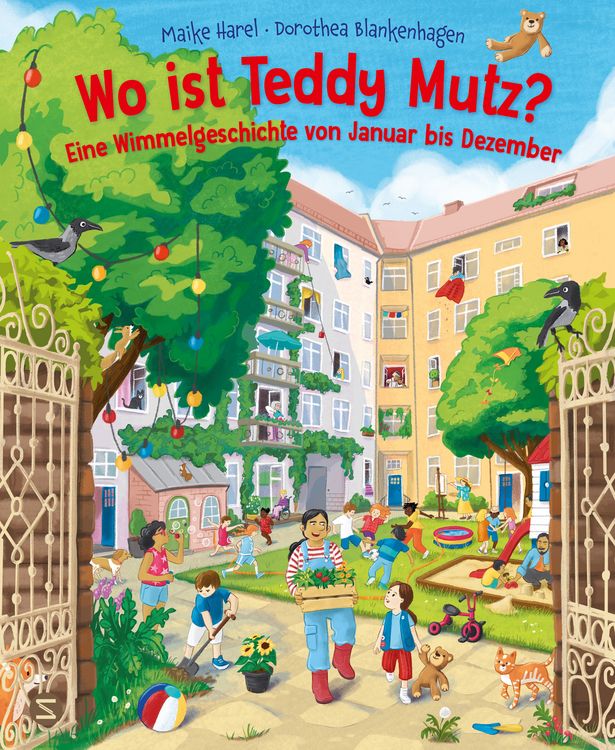 Produktbild: Wo ist Teddy Mutz? Eine Wimmelgeschichte von Januar bis Dezember