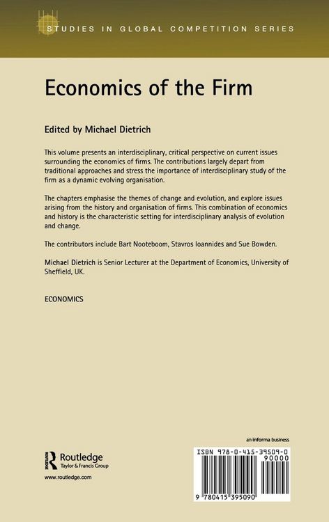 Produktbild: Economics of the Firm