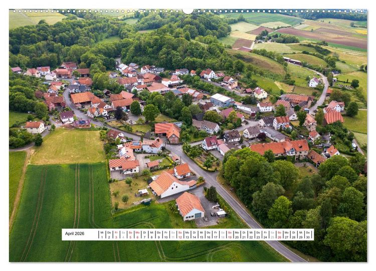 Produktbild: Die Ringgau D&ouml;rfer (Wandkalender 2026 DIN A2 quer), CALVENDO Monatskalender