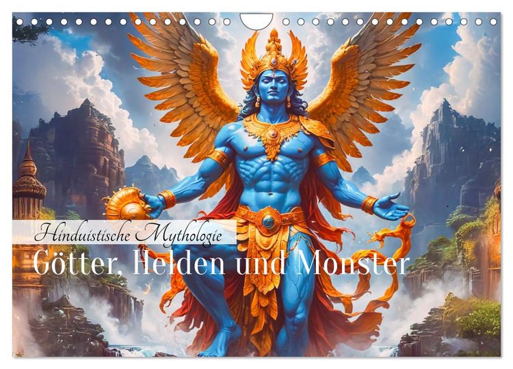 Produktbild: Hinduistische Mythologie - G&ouml;tter, Helden und Monster (Wandkalender 2026 DIN A4 quer), CALVENDO Monatskalender