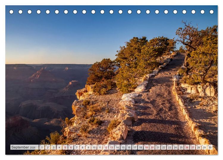 Produktbild: GRAND CANYON M&auml;chtige Schlucht (Tischkalender 2026 DIN A5 quer), CALVENDO Monatskalender