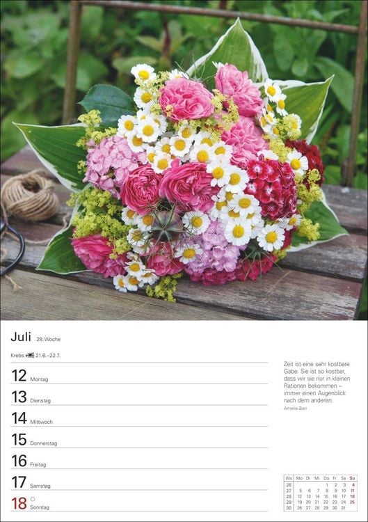 Produktbild: Blumenpracht Wochenplaner 2027 - 53 stimmungsvolle Fotografien