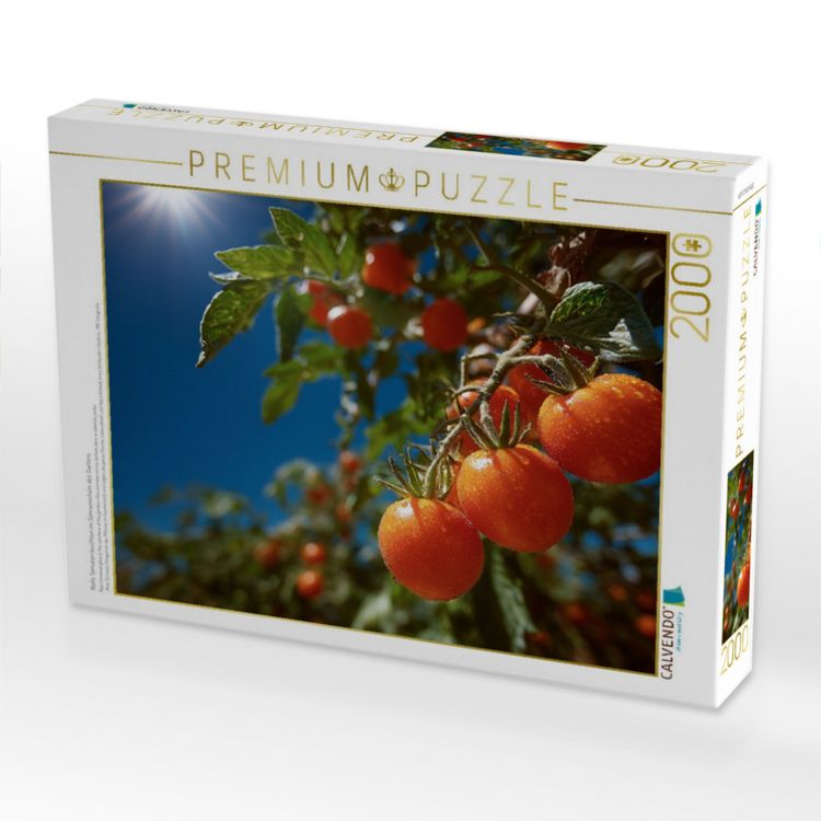 Produktbild: CALVENDO Puzzle Reife Tomaten leuchten im Sonnenschein des Gartens | 2000 Teile Lege-Gr&ouml;&szlig;e 90x67cm Foto-Puzzle f&uuml;r gl&uuml;ckliche Stunden