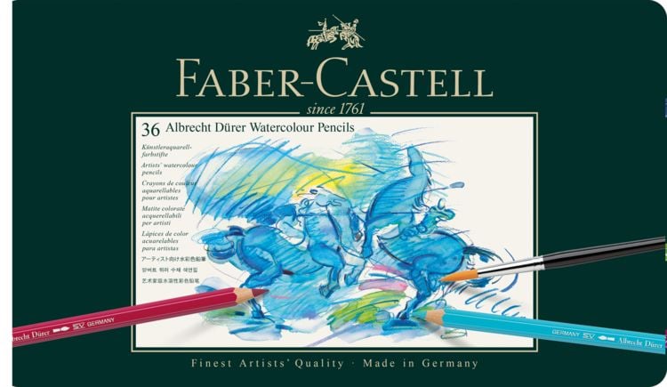 Produktbild: Faber-Castell Aquarellstifte Albrecht D&uuml;rer, 31er Set Metalletui