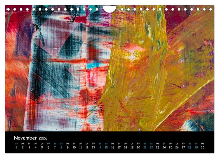 Produktbild: Abstraktes - Harmonie des Zufalls in Formen und Farben (Wandkalender 2026 DIN A4 quer), CALVENDO Monatskalender