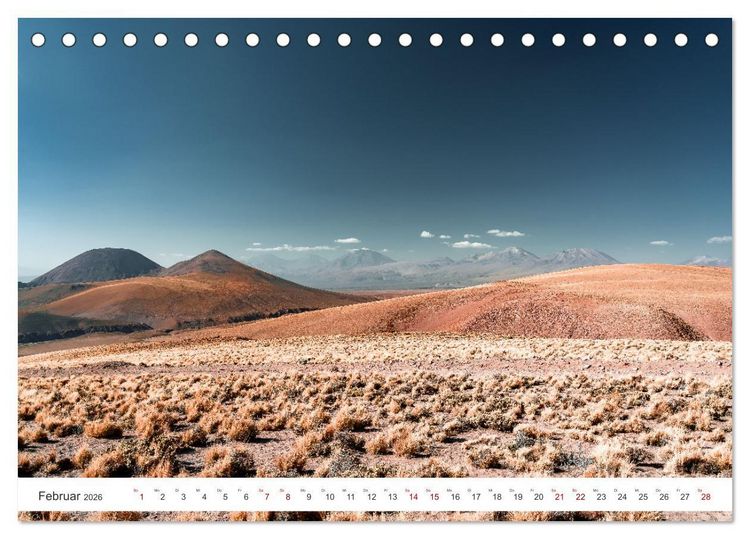Produktbild: Chile - Die stille Kraft der Atacama (Tischkalender 2026 DIN A5 quer), CALVENDO Monatskalender