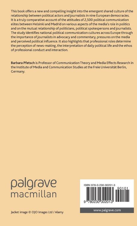 Produktbild: Political Communication Cultures in Western Europe